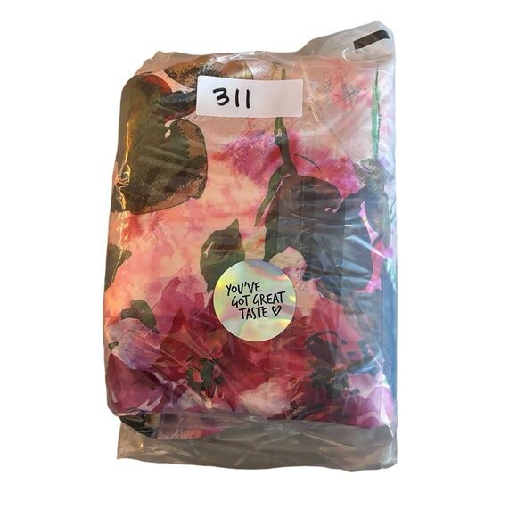 New Eliza J Size 8 Floral Printed Cut Out Sash Dress Watercolor Art To Wear NWT - Picture 10 of 10